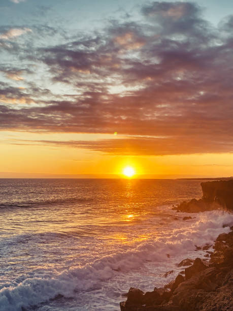 istock dramatic sunset over Reunion Island. 1430112581