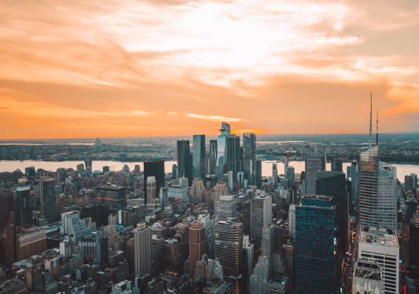 istock sunset skyline Manhattan panorama views New York 1430112742