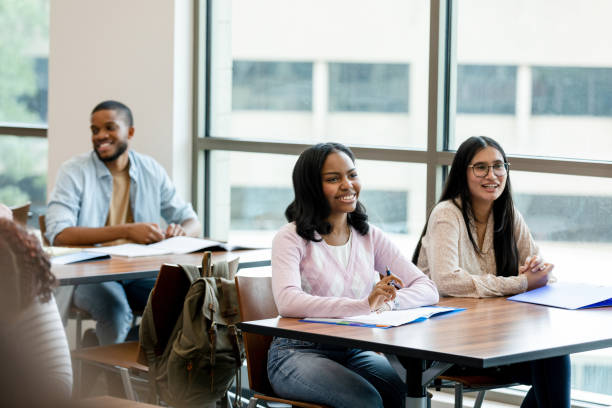 istock Diverse group of college students listen to lecture 1430112901