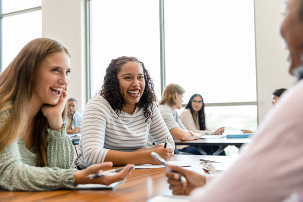 istock Female high school students gossip 1430114052