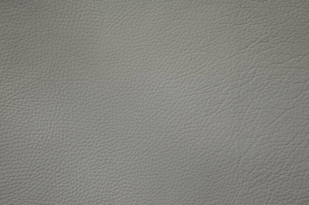 istock Texture of genuine leather in gray color. 1430118893