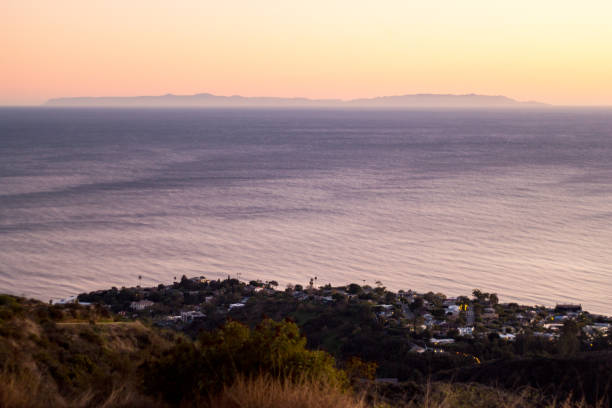 widoki topanga - santa monica california route 1 pacific coast highway zdjęcia i obrazy z banku zdjęć