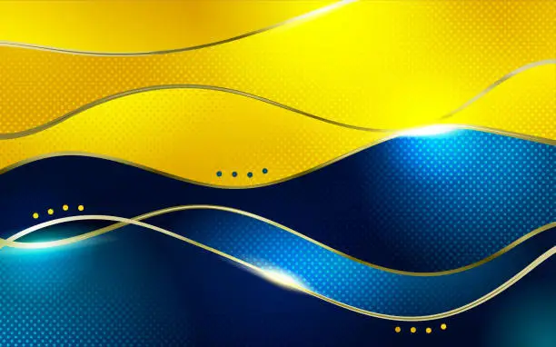 Vector illustration of ukraine flag color background