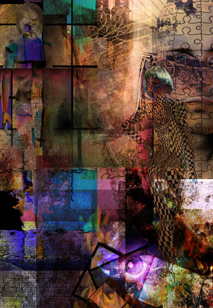istock Mystery woman. Modern art 1430128811
