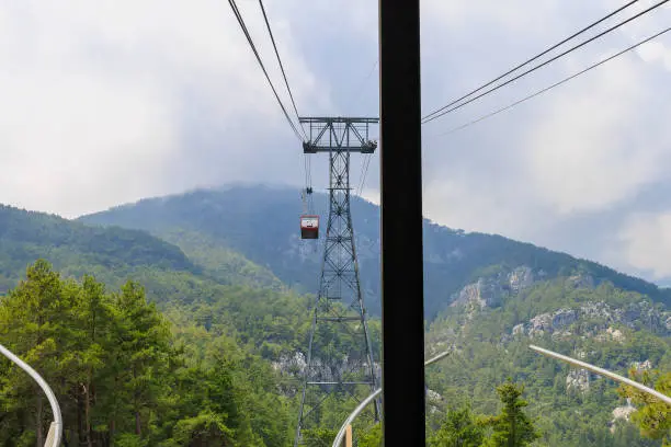 Photo of Cabin of the cable car lift to Mount