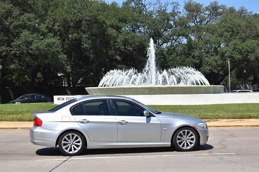 BMW cruising at Hermann Park, Houston TX