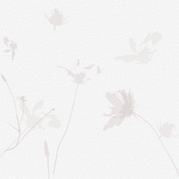 istock Delicate watercolor botanical digital paper floral background in soft basic nude beige tones. Neutral elegant pattern on white organic paper texture 1430148617