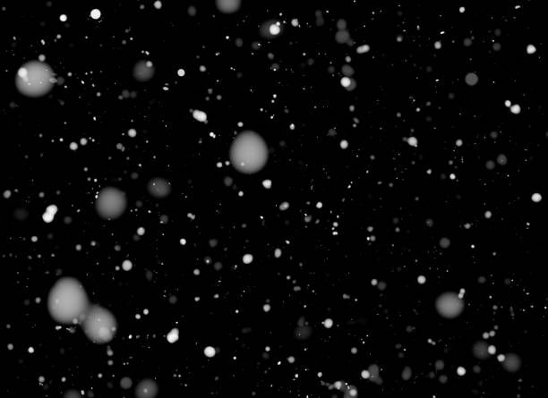 Free Stock Photo of Snow Flakes Falling in Black and White | Download ...