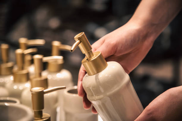istock Close-up, bottles with dispensers for liquid soap. 1430156327