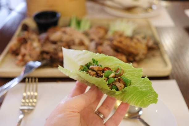 istock San choy bao at a modern Chinese restaurant in Sydney 1430156464