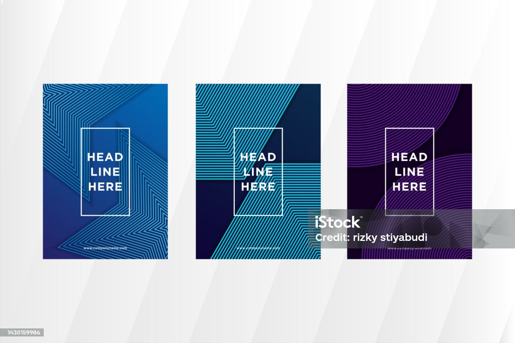 Vertical Image Sample Vertical Layout Of Cover Design Template With Line Blend Pattern Stock ...