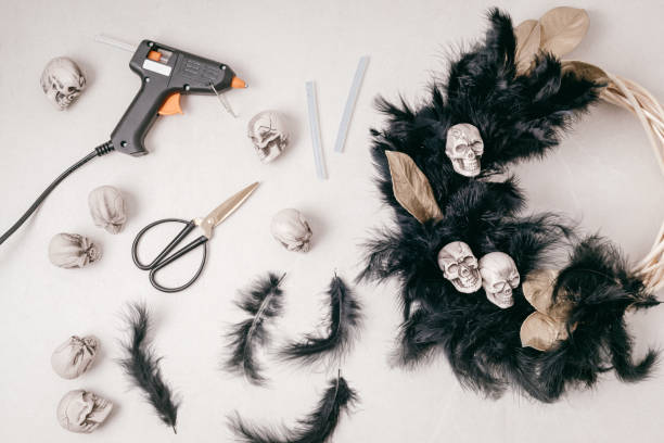 istock DIY handmade halloween wreath background 1430163261