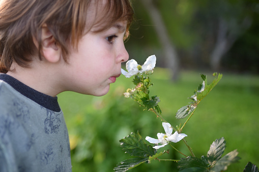 child outdoors