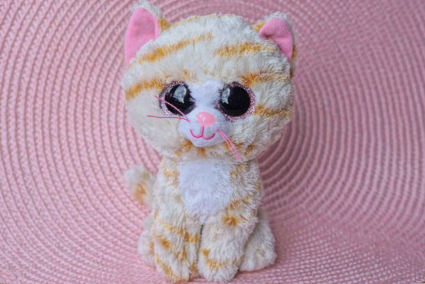 istock one striped plush white brown toy kitten 1430168235