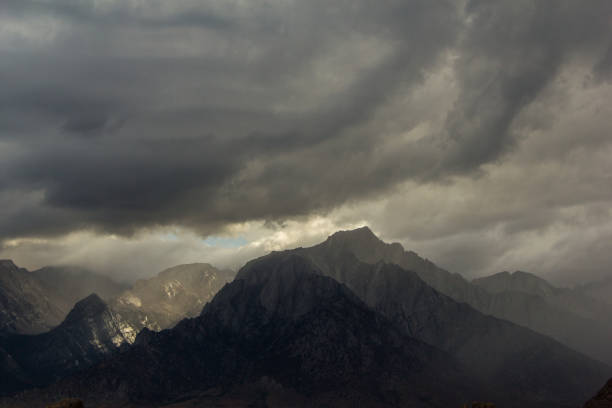 istock Sun beams shine down on the Sierra Nevada Mountains 1430169943