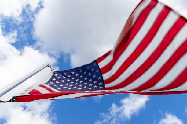istock American Flag and Sky 1430171335