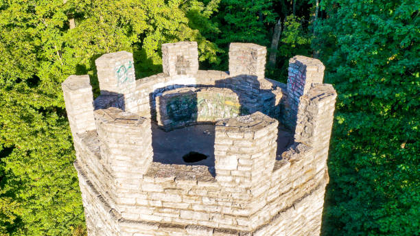 Legendary witches tower, Frankenstein tower Patterson Castle in Kettering Ohio Hill and Dales Metro Park
