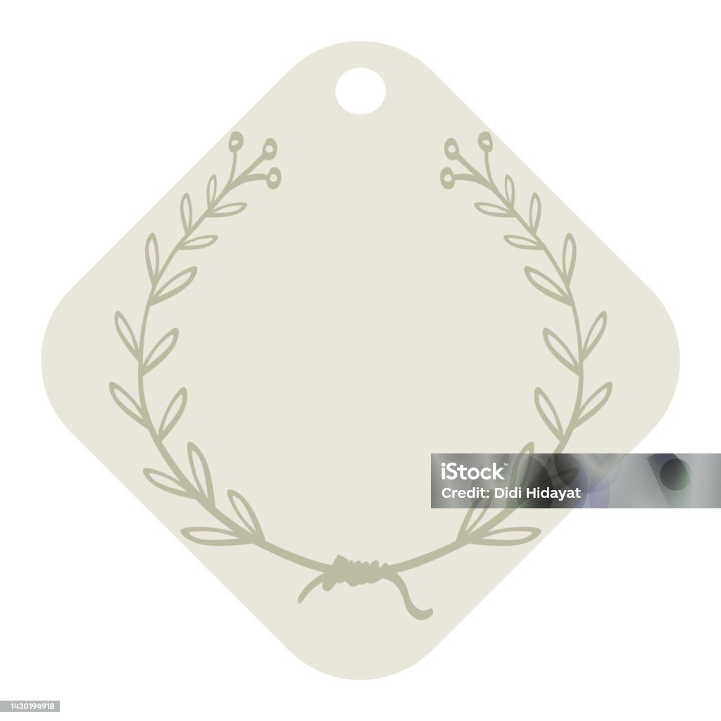 Frame Tag Vector Frame Tag Design Floral Flower Theme Template Element Vector Stock ...