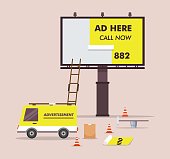 istock billboard advertising installation 2d flat vector 1430198319
