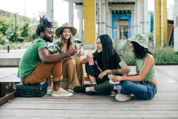 istock Best friends and new city 1430207135