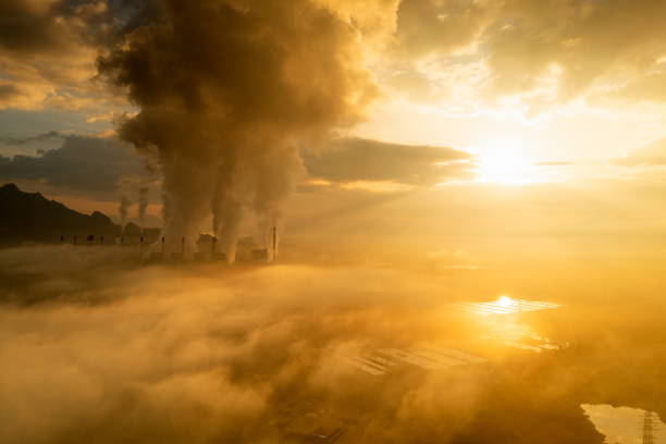 istock Aerial view coal power plant. 1430220323