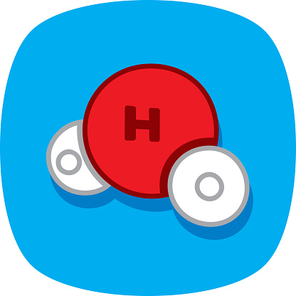 H2o2 Molecule Animation H2o Molecule Doodle 1 Stock Illustration - Download Image Now ...