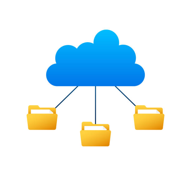 illustrations, cliparts, dessins animés et icônes de nuage de fichiers, grand design pour tous les usages. infographie abstraite. technologie internet. bannière web. - file ring binder symbol order