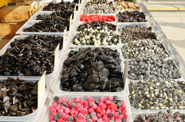 istock Large shelf full of licorice candies,sticks and rolls 1430252864