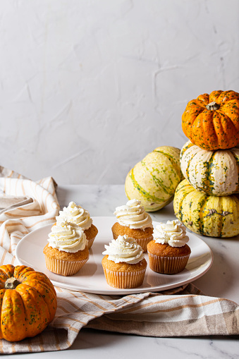 Pumpkin cupcakes for Thanksgiving holiday