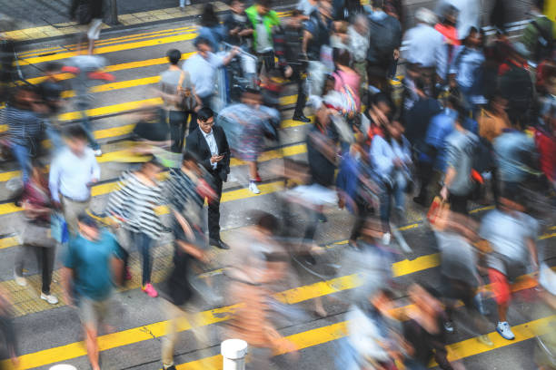 istock Blurred Businesspeople On Their Way To Work 1430255732
