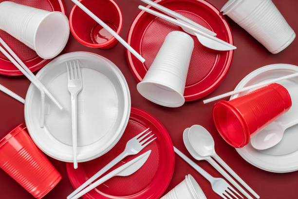 istock A set of disposable plastic utensils. 1430258632
