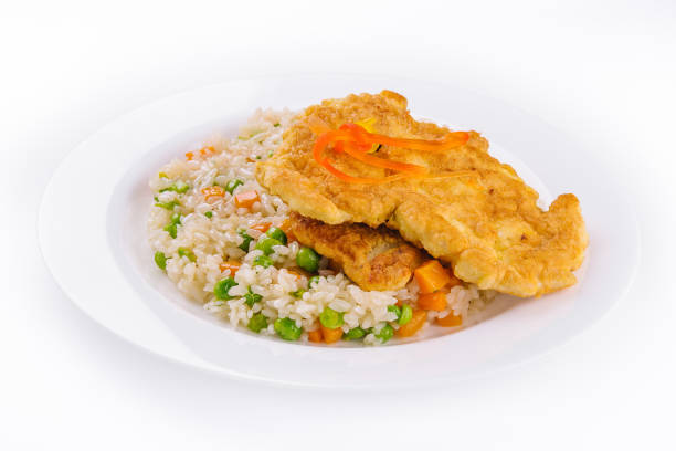 Crispy Southern Fried Pork Chops with risotto
