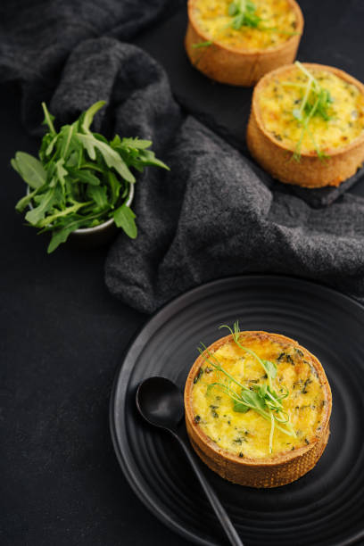 istock Plate of many mini bite size quiche appetizers 1430261314