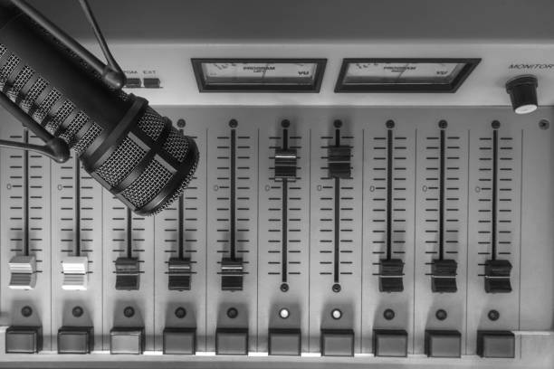 istock Professional microphone and sound mixer 1430264231