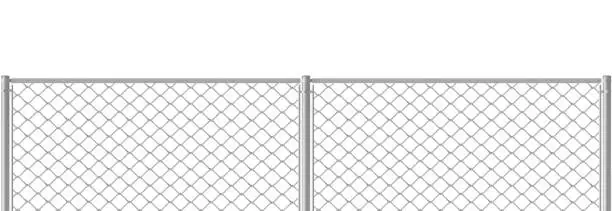Vector illustration of Metal wire mesh fence, barrier rabitz grid