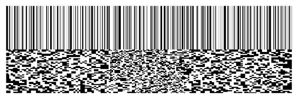 horizontal black barcode and qr code on white,vector illustration horizontal black barcode and qr code on white,vector illustration. horizontal bar stock illustrations