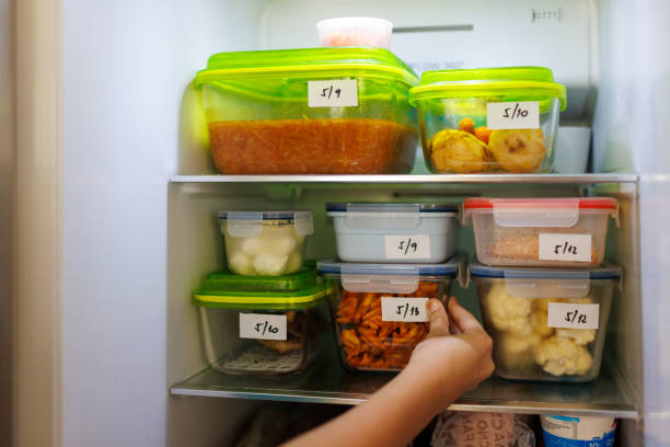 istock Food Leftovers Packaged In Boxes Inside A Home Fridge 1430271334