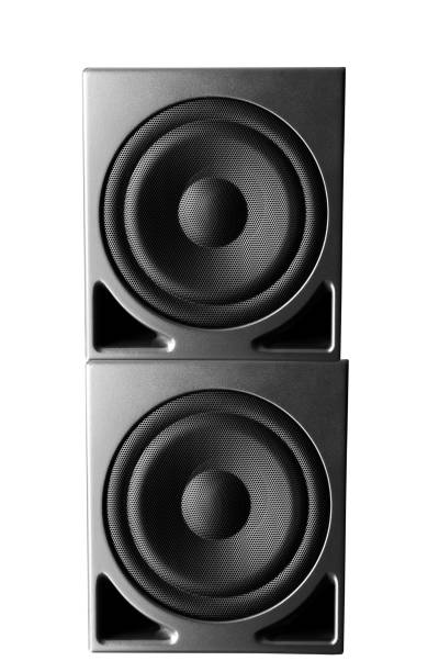istock Great loud speakers isolated on white. 1430279537