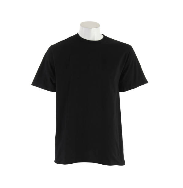 istock Black T-shirt isolated 1430283815