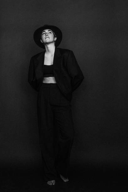 istock Beautiful woman. Black and white photo 1430284632