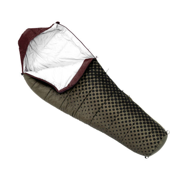 istock Sleeping bag used to keep warm on camping trips 1430285944