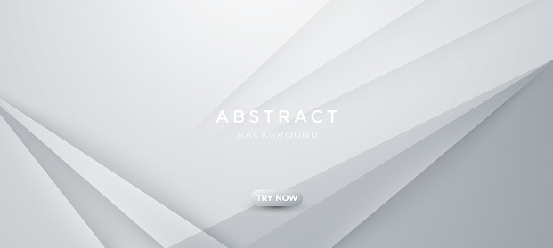 Abstract white and gray papercut background with blank space design. Modern futuristic background . Can be design for landing page, book covers, brochures, flyers, magazines, any brandings, banners, headers, presentations, and wallpaper backgrounds