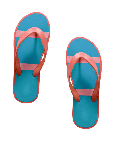 istock red and blue flip flop sandals 1430293991