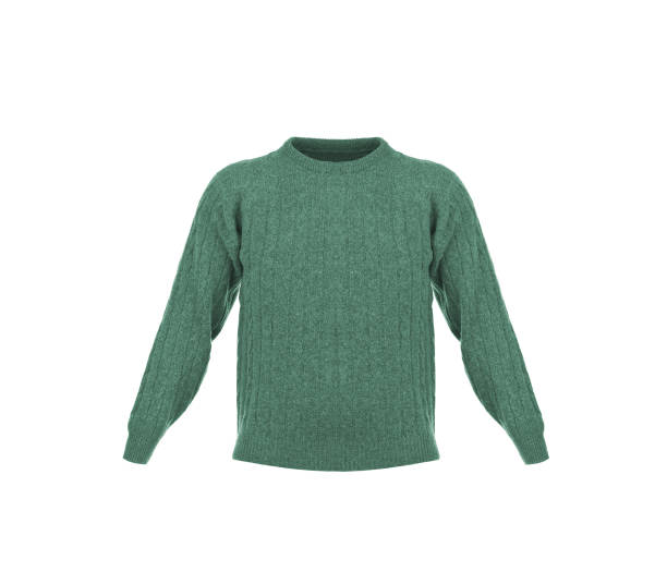 istock Knitted green jacket for the baby 1430294287
