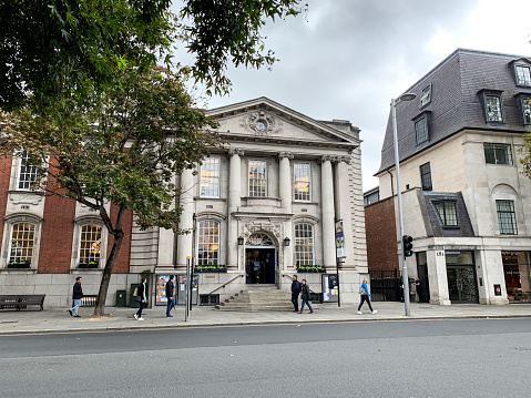 Oxford, England- August 23, 2014: The University of Oxford is one of the toppest universities in the world. Here is Ashmolean Museum.