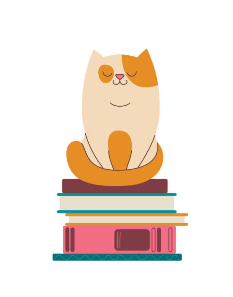 5,000+ Cat Reading Stock Illustrations, Royalty-Free Vector Graphics ...