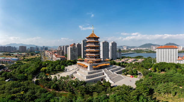 istock City pagodas and modern buildings 1430316381