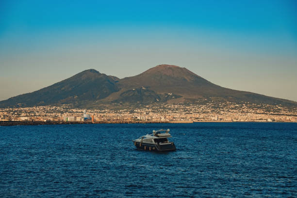 View on Vesuvio National Park from Naples.