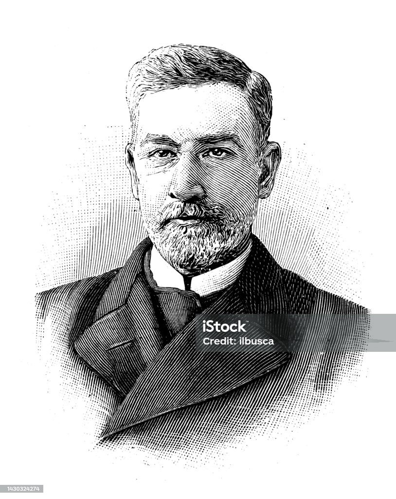 Antique Illustration Commander Jagueneau Stock Illustration Download