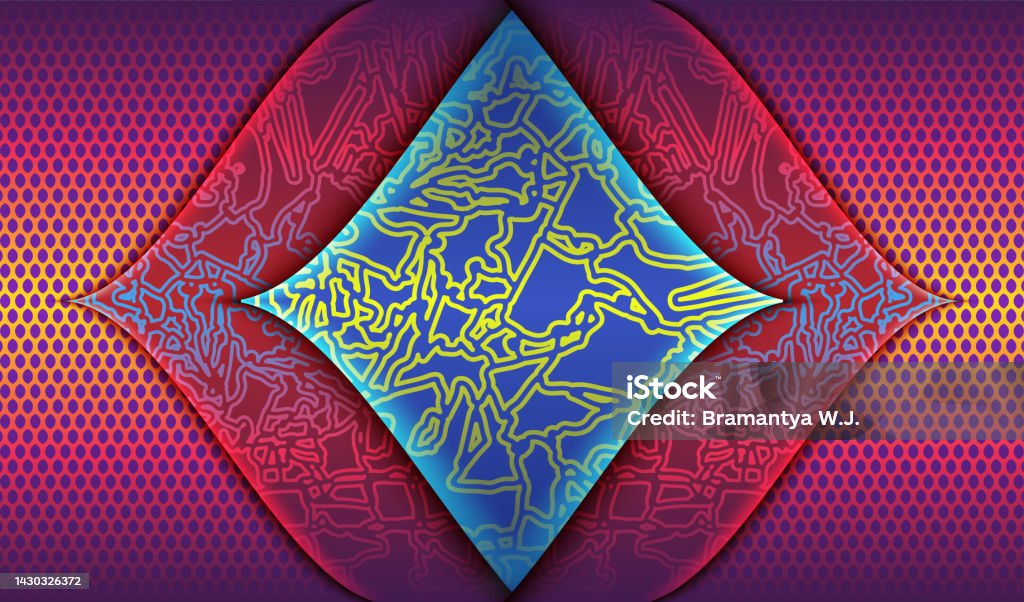 Overlapping Cool Abstract Overlapping Lines Geometric Background With Cool Gradient ...